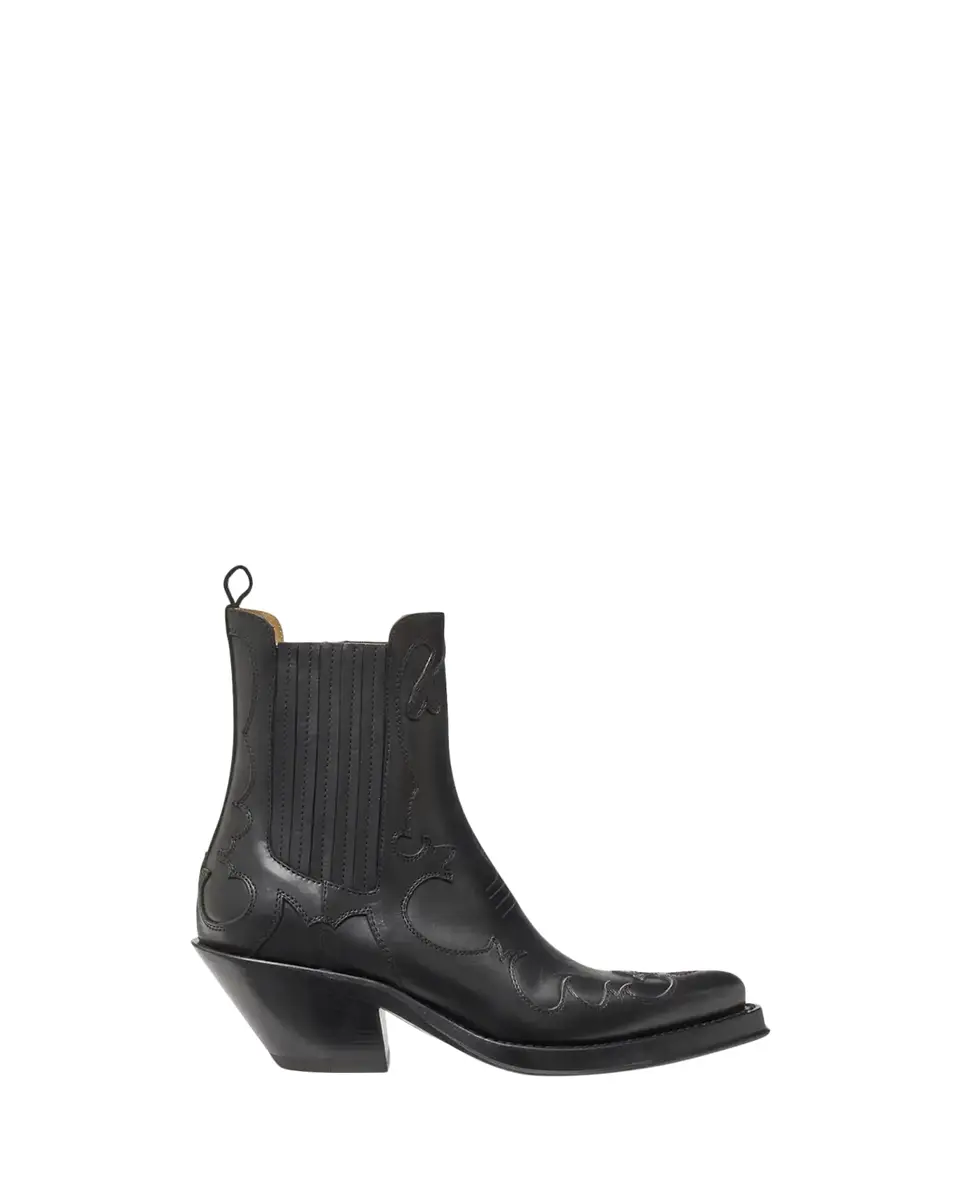 Gabriela Hearst 50mm Cassidy Leather Cowboy Ankle Boots | Thumbnail 2