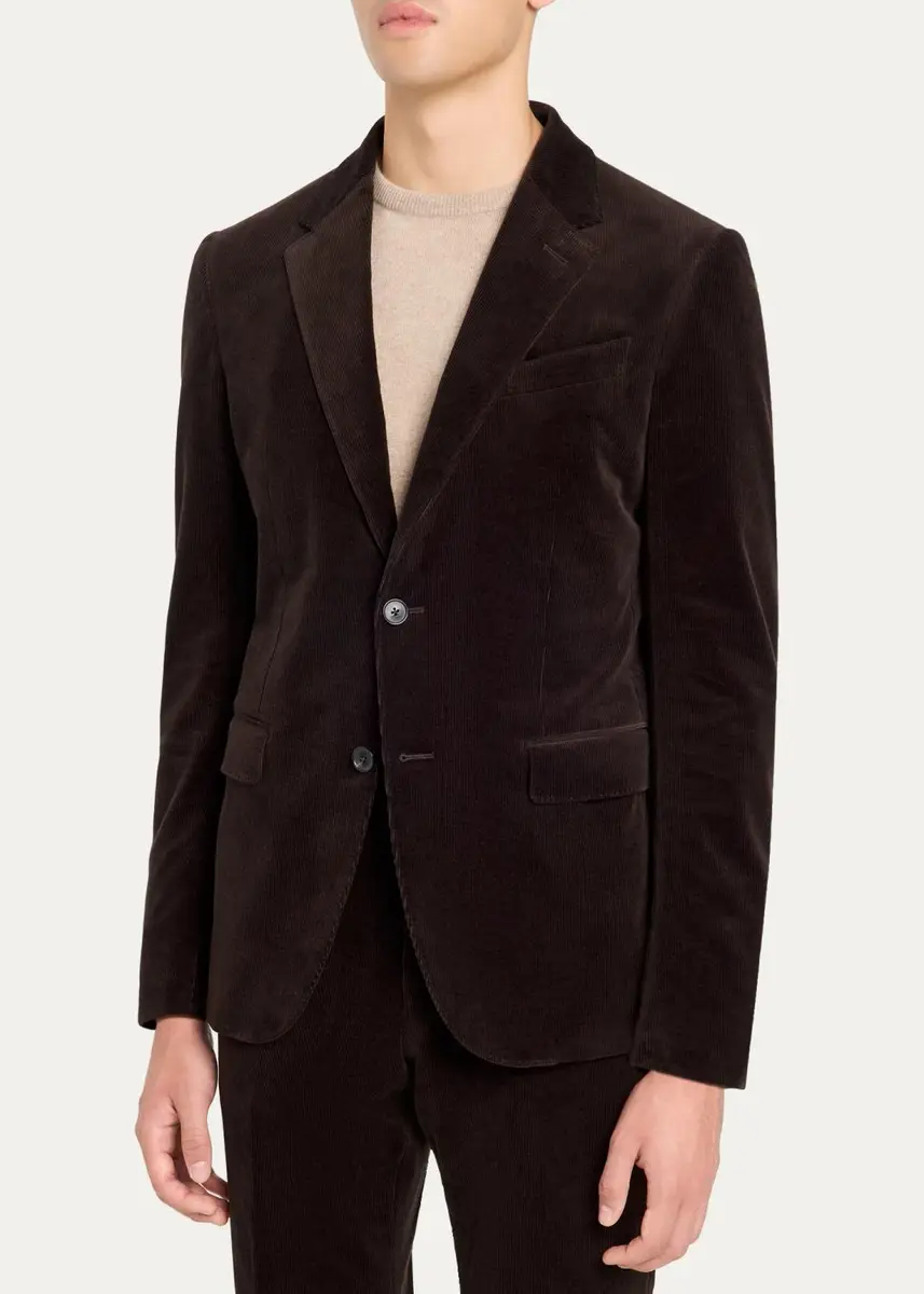 Zegna Men's Cashco Single-Breasted Suit | Thumbnail 4 Zegna Men's Cashco Single-Breasted Suit | Thumbnail 4
