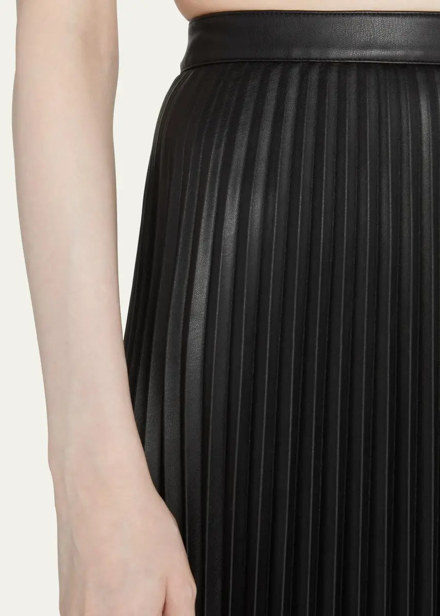Proenza Schouler White Label Pleated Vegan Leather Midi Skirt | Thumbnail 10 Proenza Schouler White Label Pleated Vegan Leather Midi Skirt | Thumbnail 10