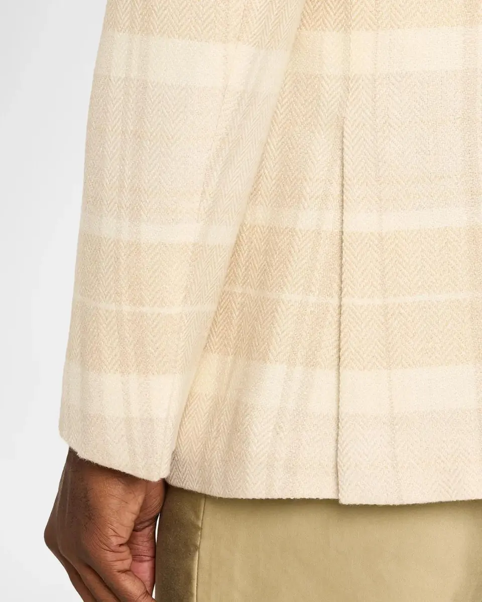 Ralph Lauren Purple Label Kent Plaid Silk-Linen-Cashmere Single-Breasted Sport Coat | Thumbnail 8 Ralph Lauren Purple Label Kent Plaid Silk-Linen-Cashmere Single-Breasted Sport Coat | Thumbnail 8