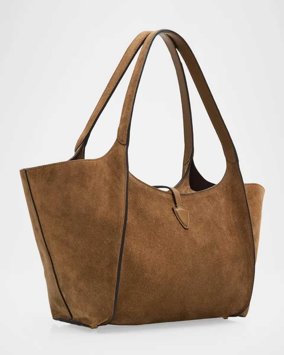 Tod's T Timeless Suede Shopping Tote Bag | Thumbnail 2 Tod's T Timeless Suede Shopping Tote Bag | Thumbnail 2