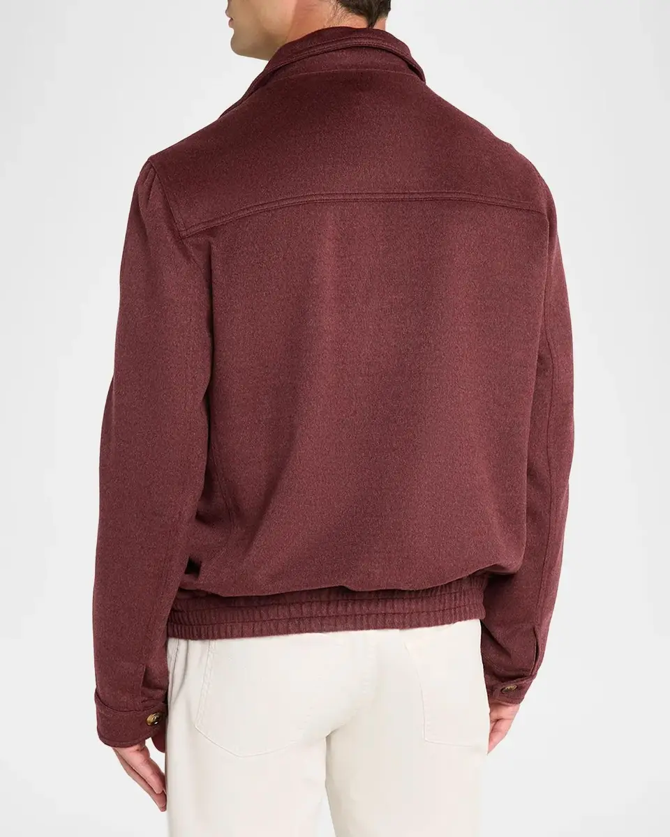 Brunello Cucinelli Men's Stretch-Jersey Jacket | Thumbnail 3