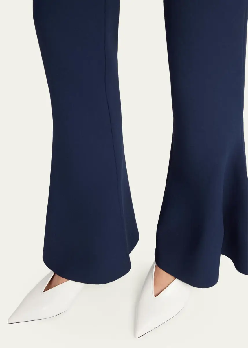 Stella McCartney Compact Knit Peplum Flare Pants | Thumbnail 5