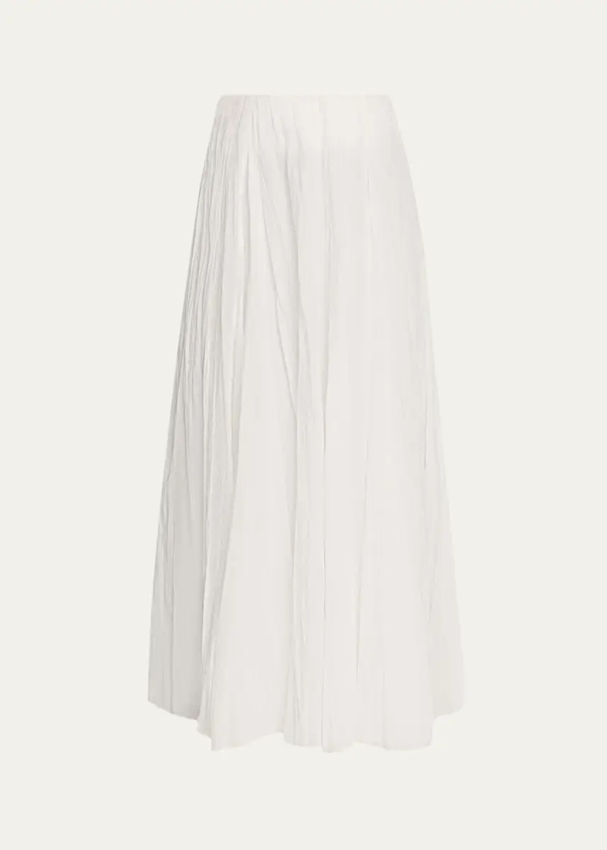 Vince Crinkled Plissé Cotton-Blend Maxi Skirt | Thumbnail 6 Vince Crinkled Plissé Cotton-Blend Maxi Skirt | Thumbnail 6