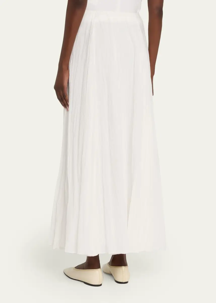 Vince Crinkled Plissé Cotton-Blend Maxi Skirt | Thumbnail 8 Vince Crinkled Plissé Cotton-Blend Maxi Skirt | Thumbnail 8