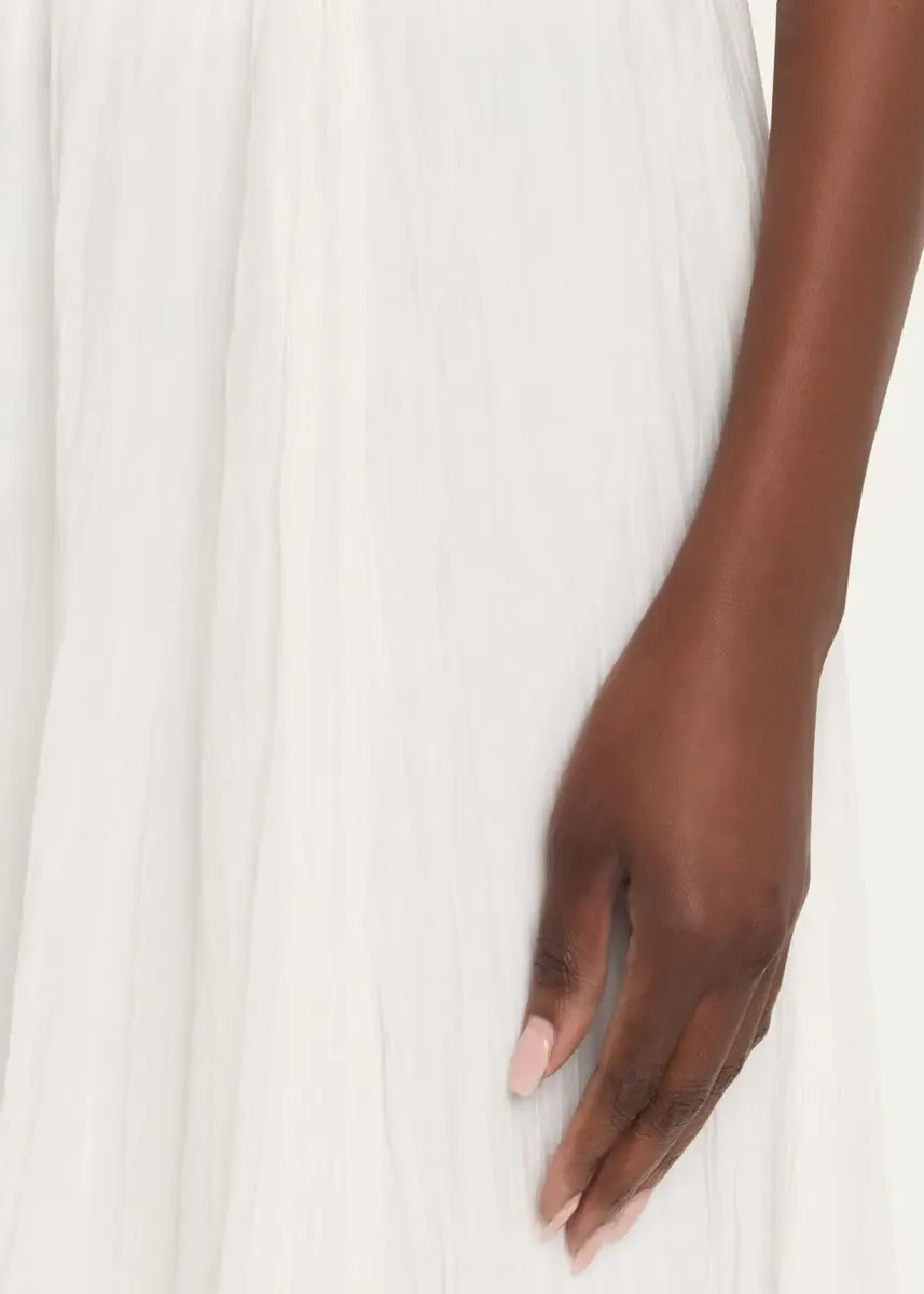 Vince Crinkled Plissé Cotton-Blend Maxi Skirt | Thumbnail 10 Vince Crinkled Plissé Cotton-Blend Maxi Skirt | Thumbnail 10