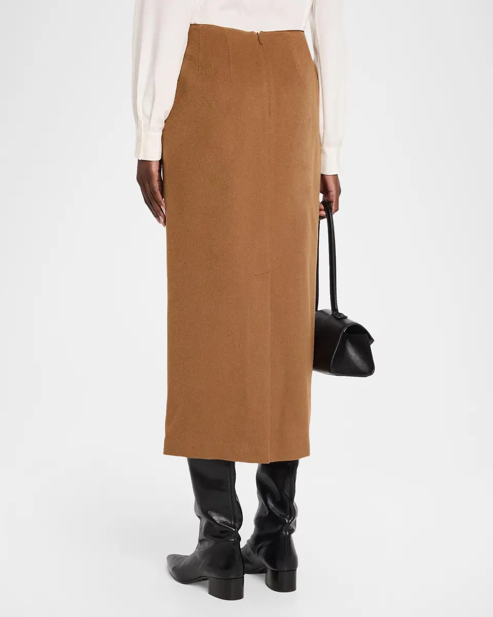 Lafayette 148 New York Cashmere-Blend Midi Pencil Skirt | Thumbnail 3 Lafayette 148 New York Cashmere-Blend Midi Pencil Skirt | Thumbnail 3
