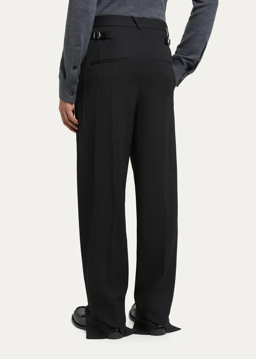 Bottega Veneta Light Wool Grain de Poudre Trousers | Thumbnail 3 Bottega Veneta Light Wool Grain de Poudre Trousers | Thumbnail 3