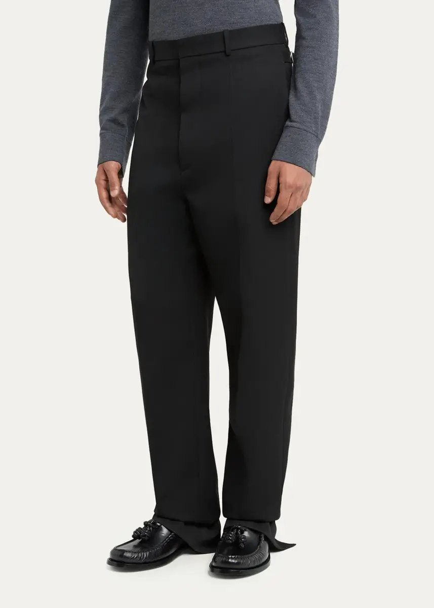 Bottega Veneta Light Wool Grain de Poudre Trousers | Thumbnail 4 Bottega Veneta Light Wool Grain de Poudre Trousers | Thumbnail 4