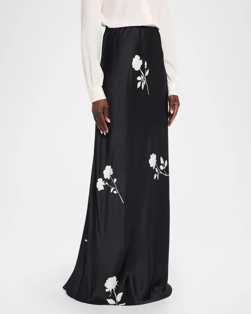 Lafayette 148 New York Bias-Cut Floral Maxi Skirt | Thumbnail 4 Lafayette 148 New York Bias-Cut Floral Maxi Skirt | Thumbnail 4