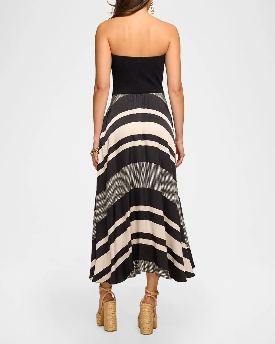 Ramy Brook Oakley Striped A-Line Midi Dress | Thumbnail 3 Ramy Brook Oakley Striped A-Line Midi Dress | Thumbnail 3