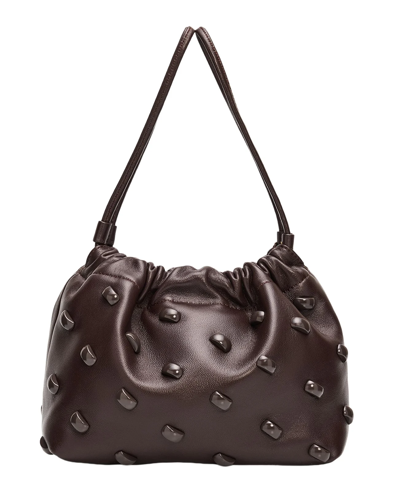 Arden Studded Leather Shoulder Bag