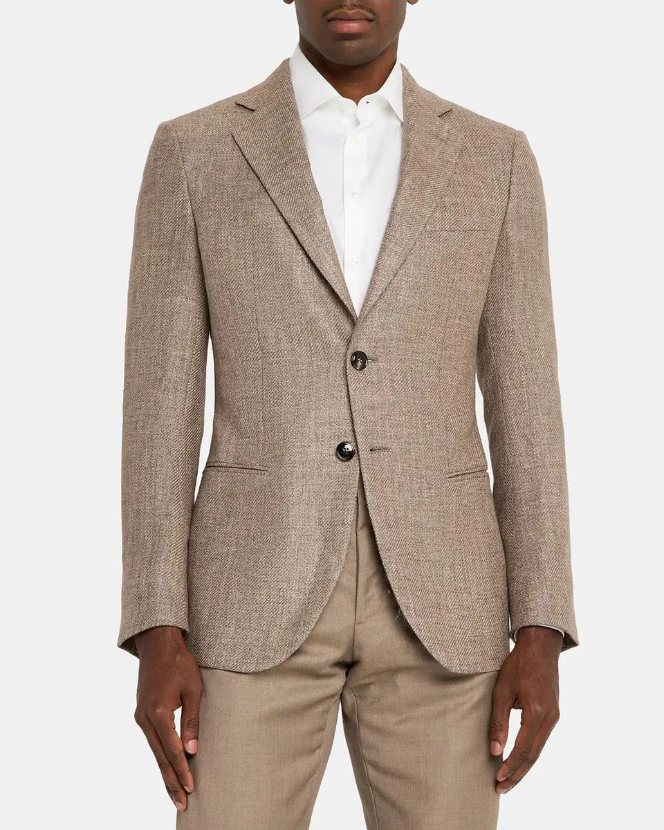 Giorgio Armani Men's George Wool & Silk Blazer | Thumbnail 4 Giorgio Armani Men's George Wool & Silk Blazer | Thumbnail 4