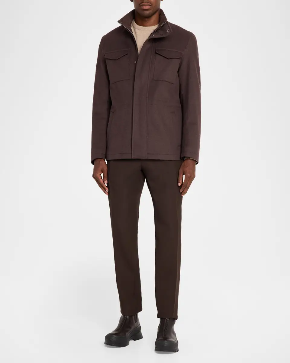 HERNO Men's Virgin Wool-Cashmere Jacket | Thumbnail 2 HERNO Men's Virgin Wool-Cashmere Jacket | Thumbnail 2