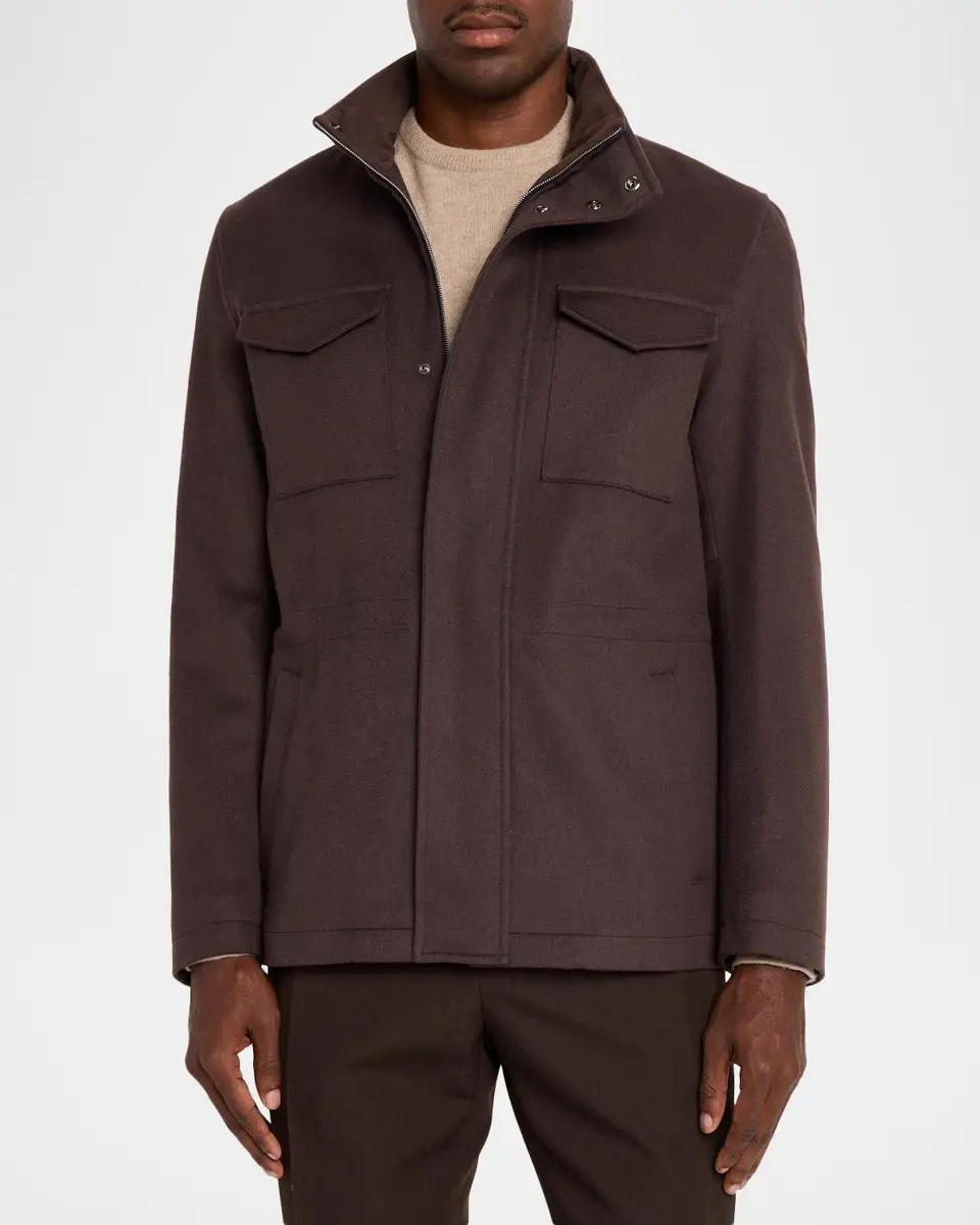 HERNO Men's Virgin Wool-Cashmere Jacket | Thumbnail 4 HERNO Men's Virgin Wool-Cashmere Jacket | Thumbnail 4