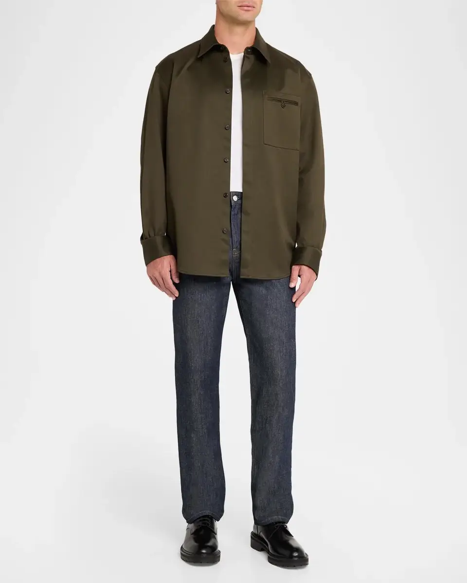 Helmut Lang Men's Cotton Shirt Jacket | Thumbnail 2 Helmut Lang Men's Cotton Shirt Jacket | Thumbnail 2