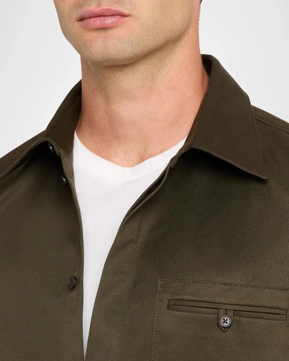 Helmut Lang Men's Cotton Shirt Jacket | Thumbnail 5 Helmut Lang Men's Cotton Shirt Jacket | Thumbnail 5