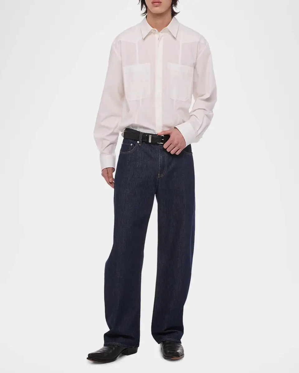 Helmut Lang Men's Saddle Dark Wash Jeans | Thumbnail 2 Helmut Lang Men's Saddle Dark Wash Jeans | Thumbnail 2