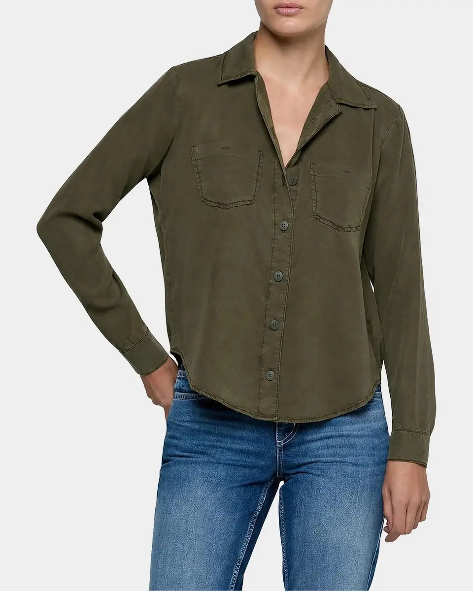 L'Agence Isla Denim Shirt | Thumbnail 3