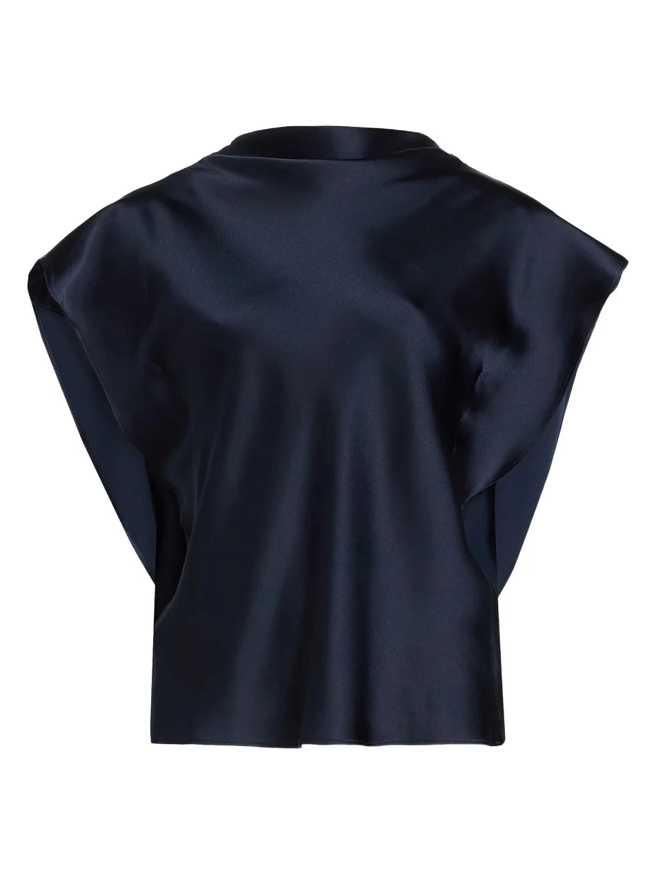 Women's Adrien Satin Crepe Top Women's Adrien Satin Crepe Top
