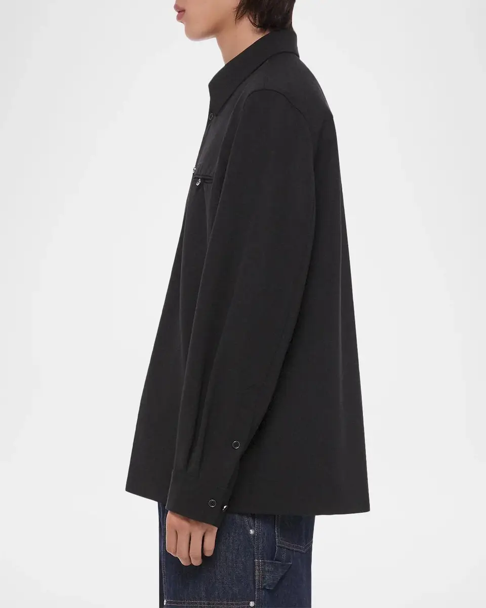 Helmut Lang Men's Wool-Blend Shirt Jacket | Thumbnail 6 Helmut Lang Men's Wool-Blend Shirt Jacket | Thumbnail 6