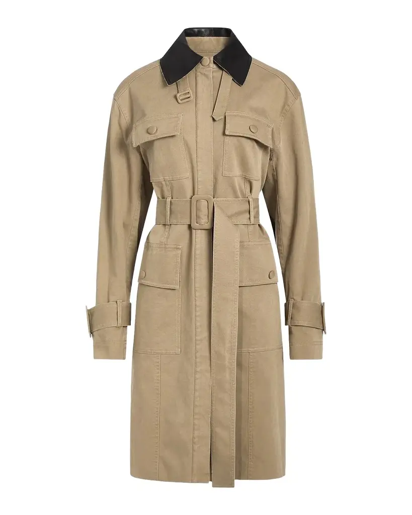 DEREK LAM 10 CROSBY Landon Stretch-Cotton Contrast-Collar Trench Coat | Image 1 DEREK LAM 10 CROSBY Landon Stretch-Cotton Contrast-Collar Trench Coat | Image 1