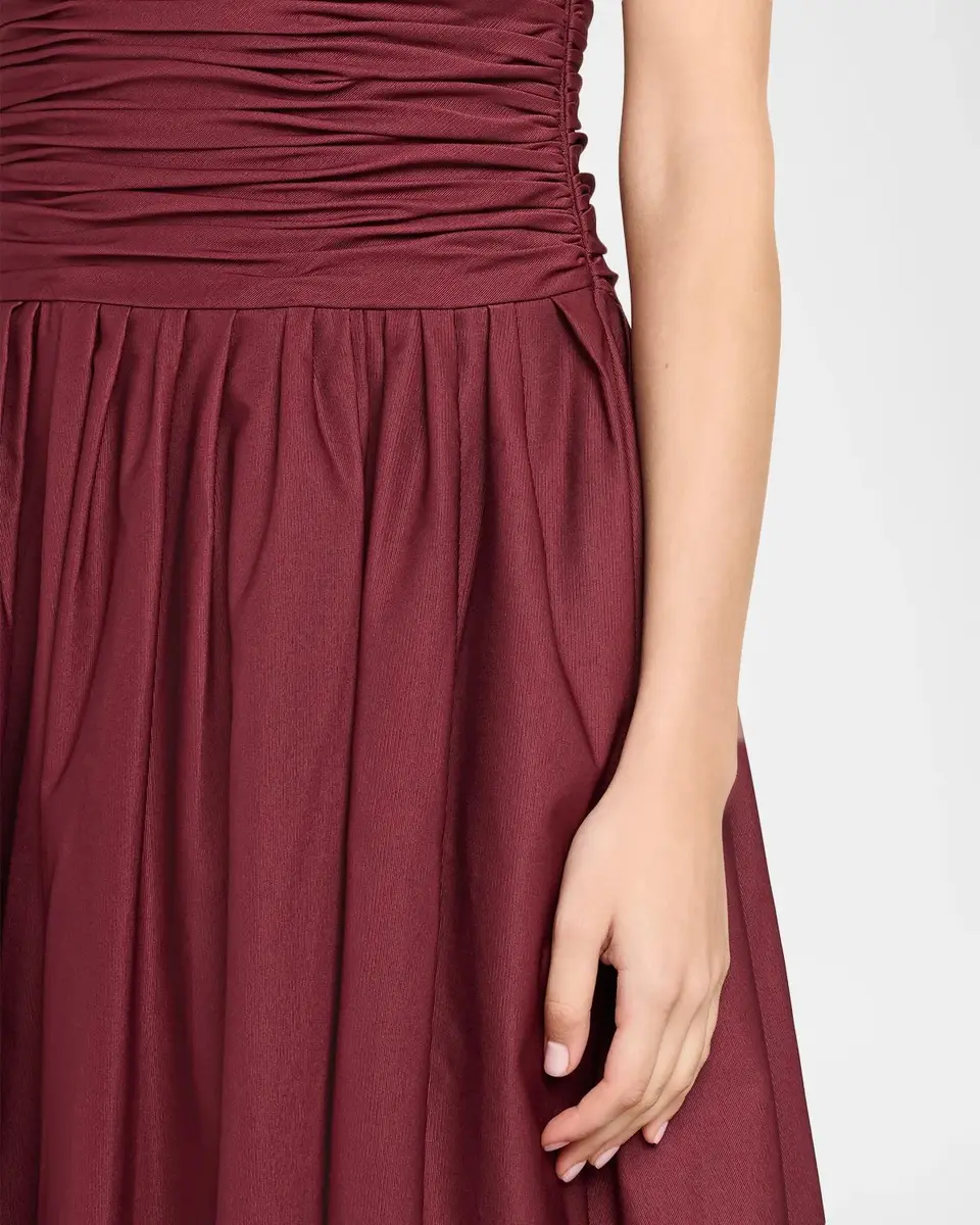 As It May Fayette Strapless Ruched Midi Dress | Thumbnail 5 As It May Fayette Strapless Ruched Midi Dress | Thumbnail 5