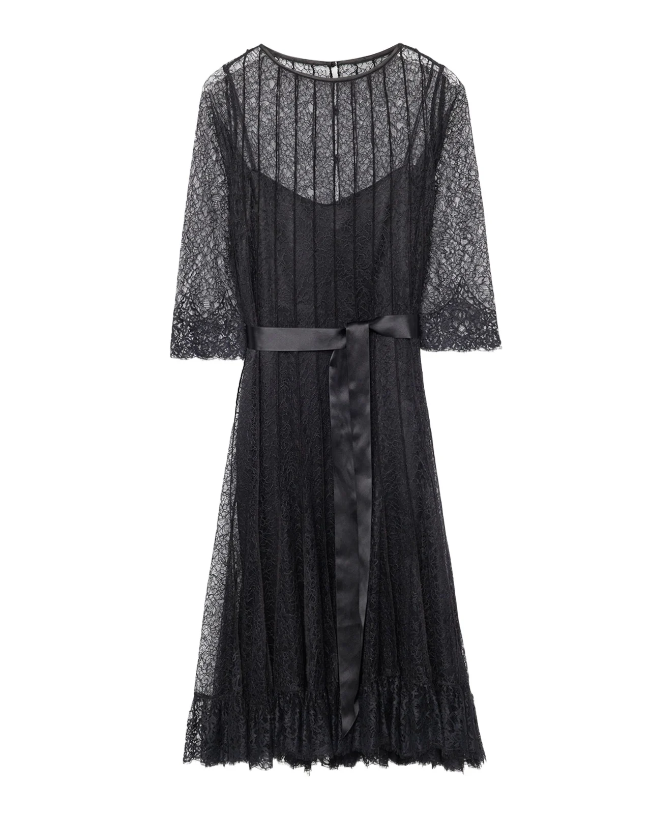 Pintuck Laced Cocktail Dress Pintuck Laced Cocktail Dress