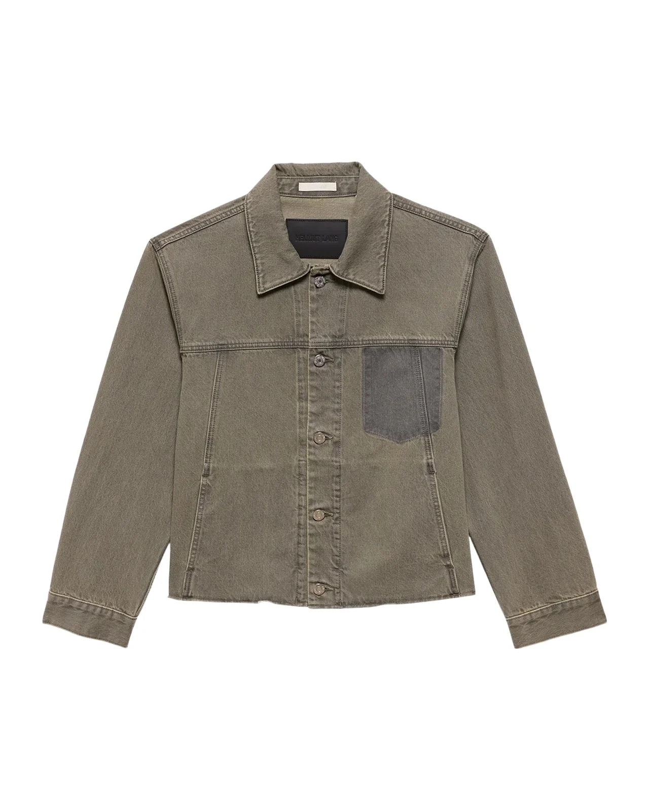 Helmut Lang Men's Raw Hem Cotton Denim Jacket