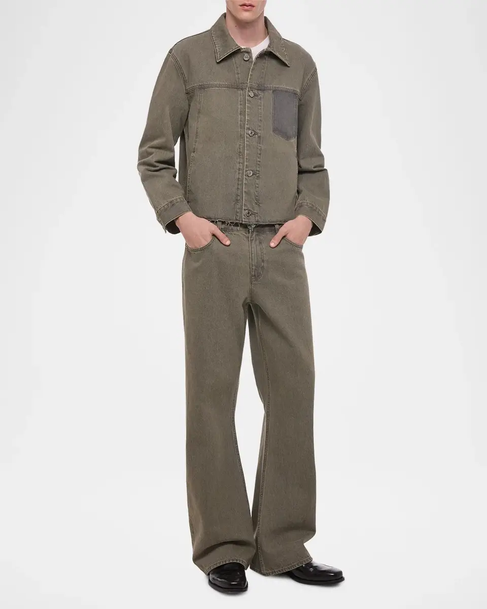 Helmut Lang Men's Cotton Bootcut Jeans | Thumbnail 2 Helmut Lang Men's Cotton Bootcut Jeans | Thumbnail 2