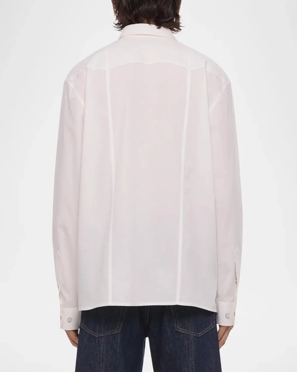 Helmut Lang Men's Cotton Relaxed Shirt | Thumbnail 3 Helmut Lang Men's Cotton Relaxed Shirt | Thumbnail 3