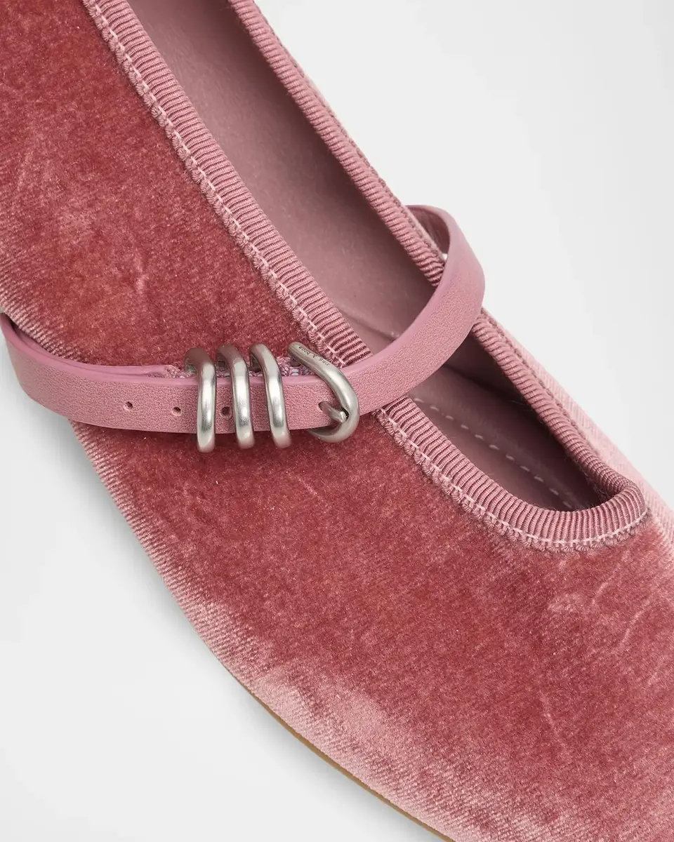 rag & bone Spire Velvet Mary Jane Ballerina Flats | Thumbnail 3 rag & bone Spire Velvet Mary Jane Ballerina Flats | Thumbnail 3