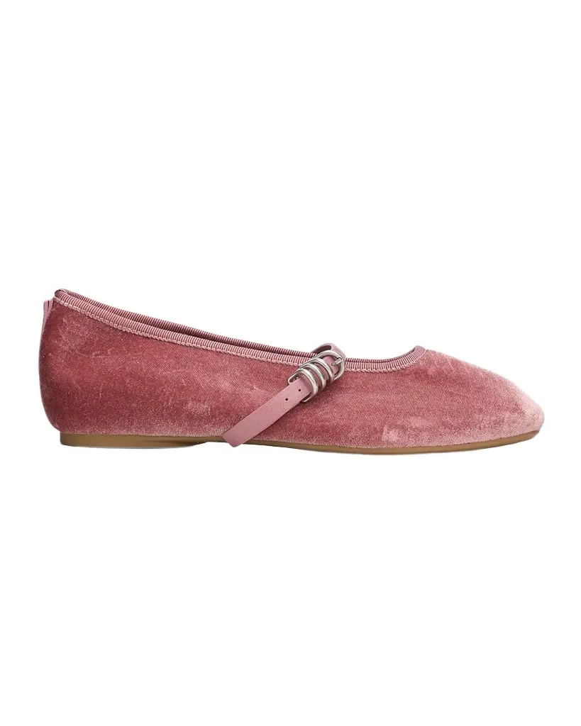 rag & bone Spire Velvet Mary Jane Ballerina Flats