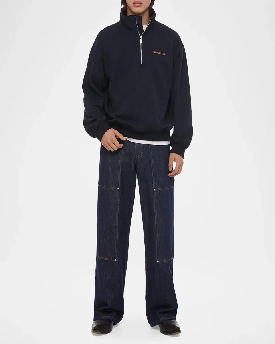 Helmut Lang Men's Logo Cotton Sweatshirt | Thumbnail 2 Helmut Lang Men's Logo Cotton Sweatshirt | Thumbnail 2