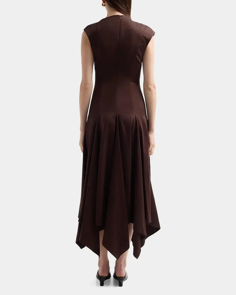 BLACK HALO Eloidie Asymmetric Midi Dress | Thumbnail 3 BLACK HALO Eloidie Asymmetric Midi Dress | Thumbnail 3