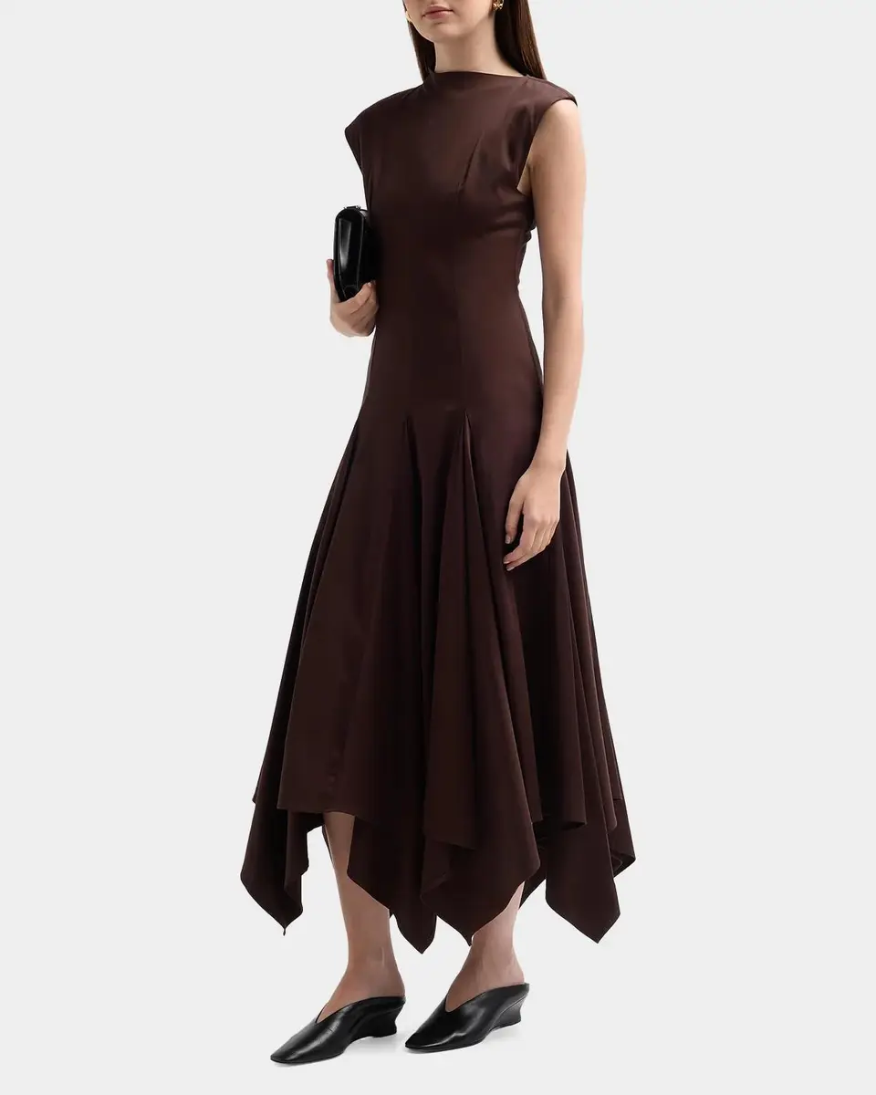 BLACK HALO Eloidie Asymmetric Midi Dress | Thumbnail 5 BLACK HALO Eloidie Asymmetric Midi Dress | Thumbnail 5