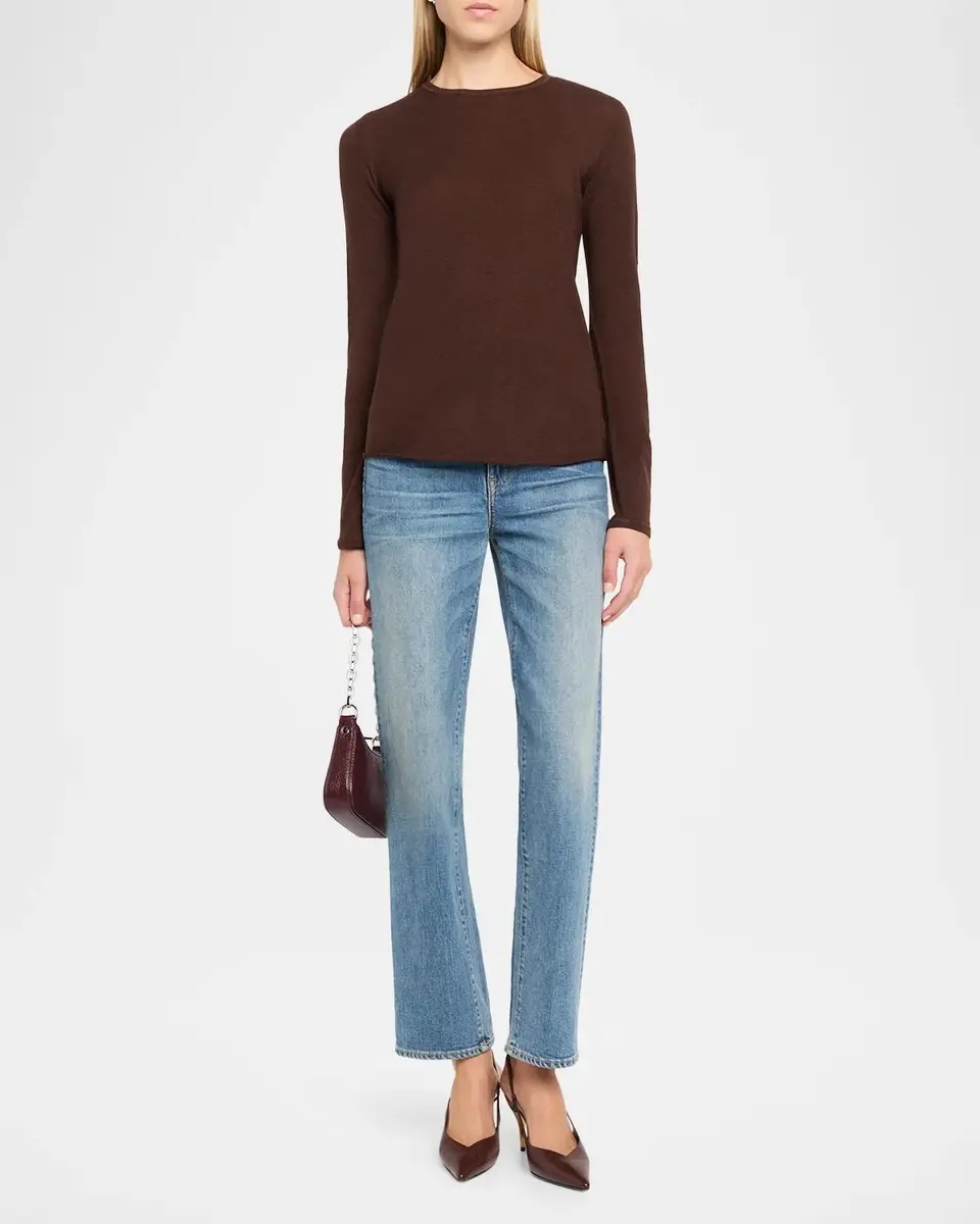 MAJESTIC FILATURES Machine Washable Cashmere Crewneck Pullover | Thumbnail 2