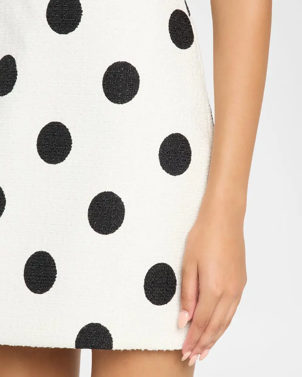As It May Yvette Strapless Polka Dot Tweed Mini Dress | Thumbnail 5 As It May Yvette Strapless Polka Dot Tweed Mini Dress | Thumbnail 5