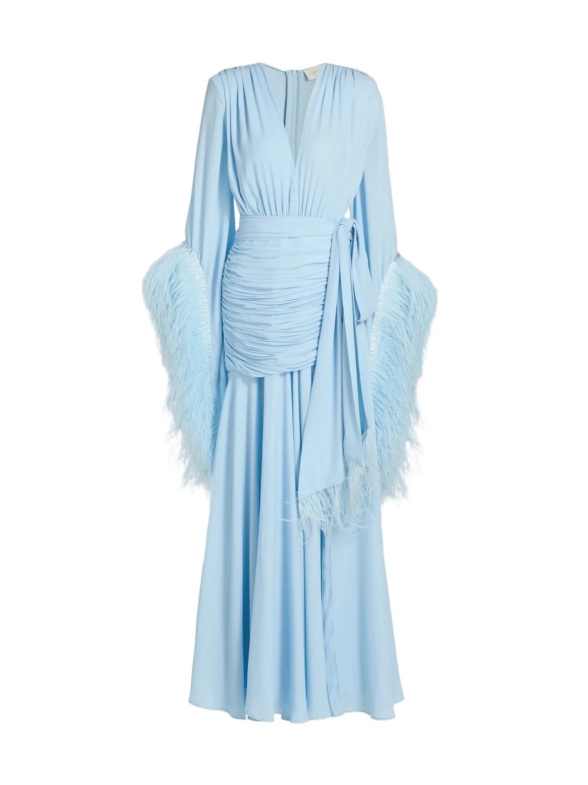 Women's Geisha Feather-Cuff Maxi Dress Women's Geisha Feather-Cuff Maxi Dress