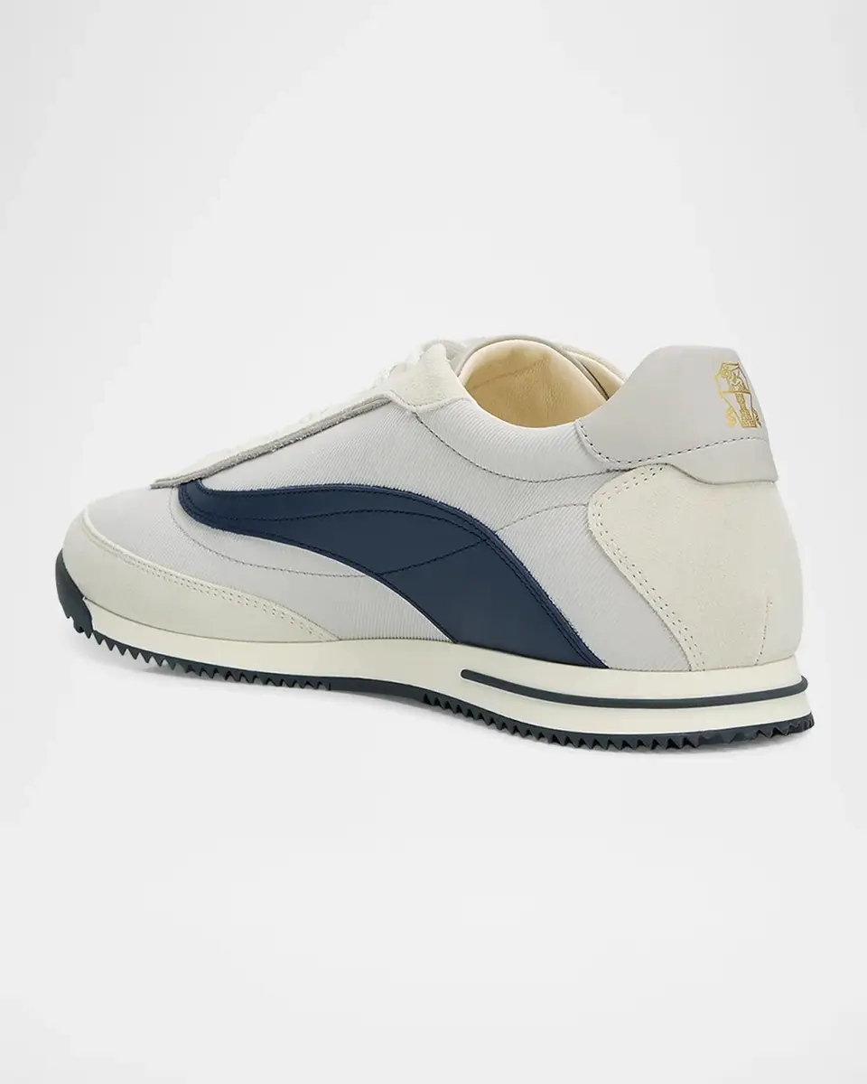 Brunello Cucinelli Men's Techno Textile and Nubuck Low-Top Sneakers | Thumbnail 2 Brunello Cucinelli Men's Techno Textile and Nubuck Low-Top Sneakers | Thumbnail 2