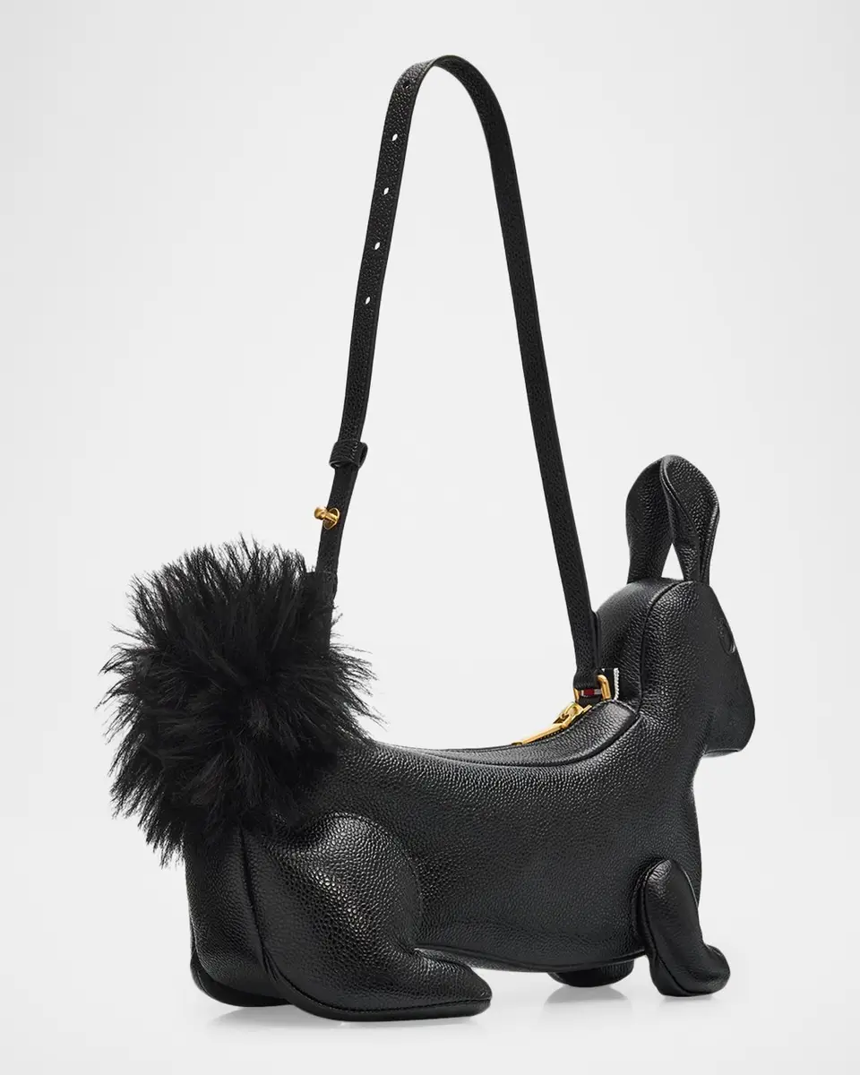 Thom Browne Baby Rabbit Grain Leather Shoulder Bag | Thumbnail 3