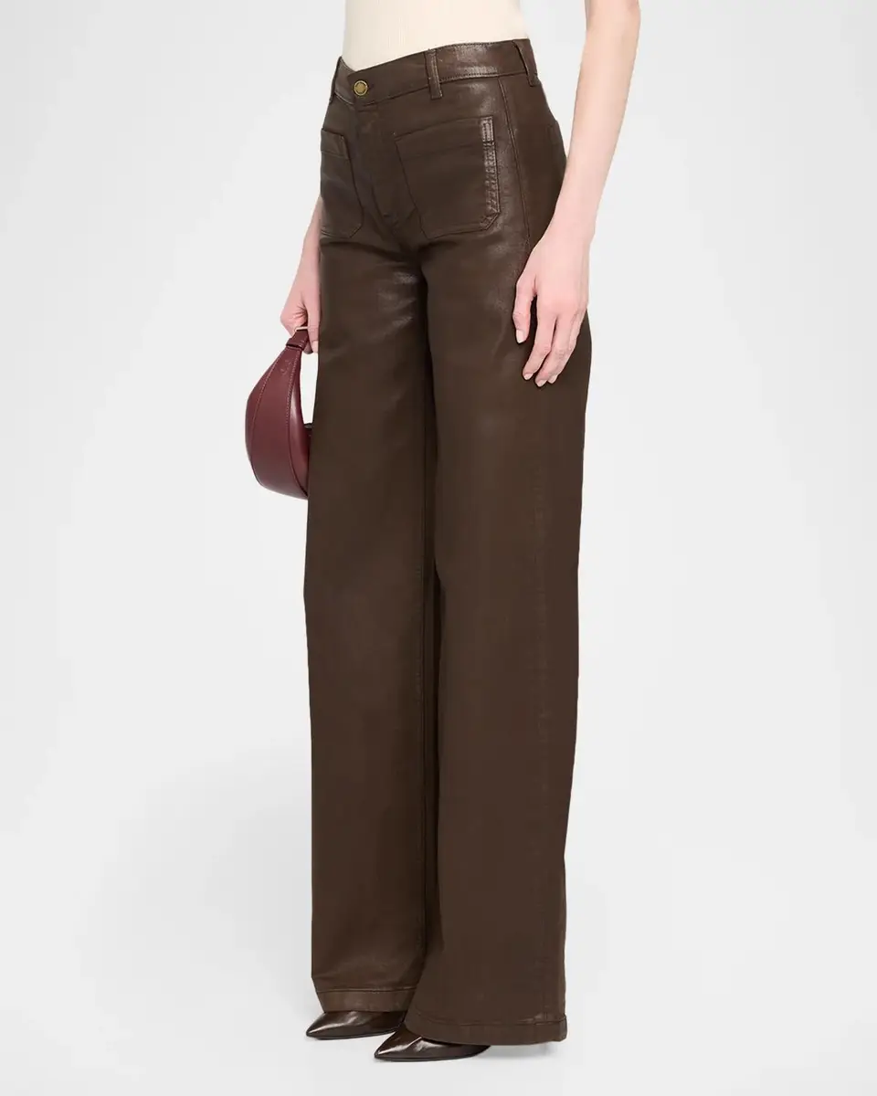 Ramy Brook Cleo Coated Wide-Leg Jeans | Thumbnail 4 Ramy Brook Cleo Coated Wide-Leg Jeans | Thumbnail 4