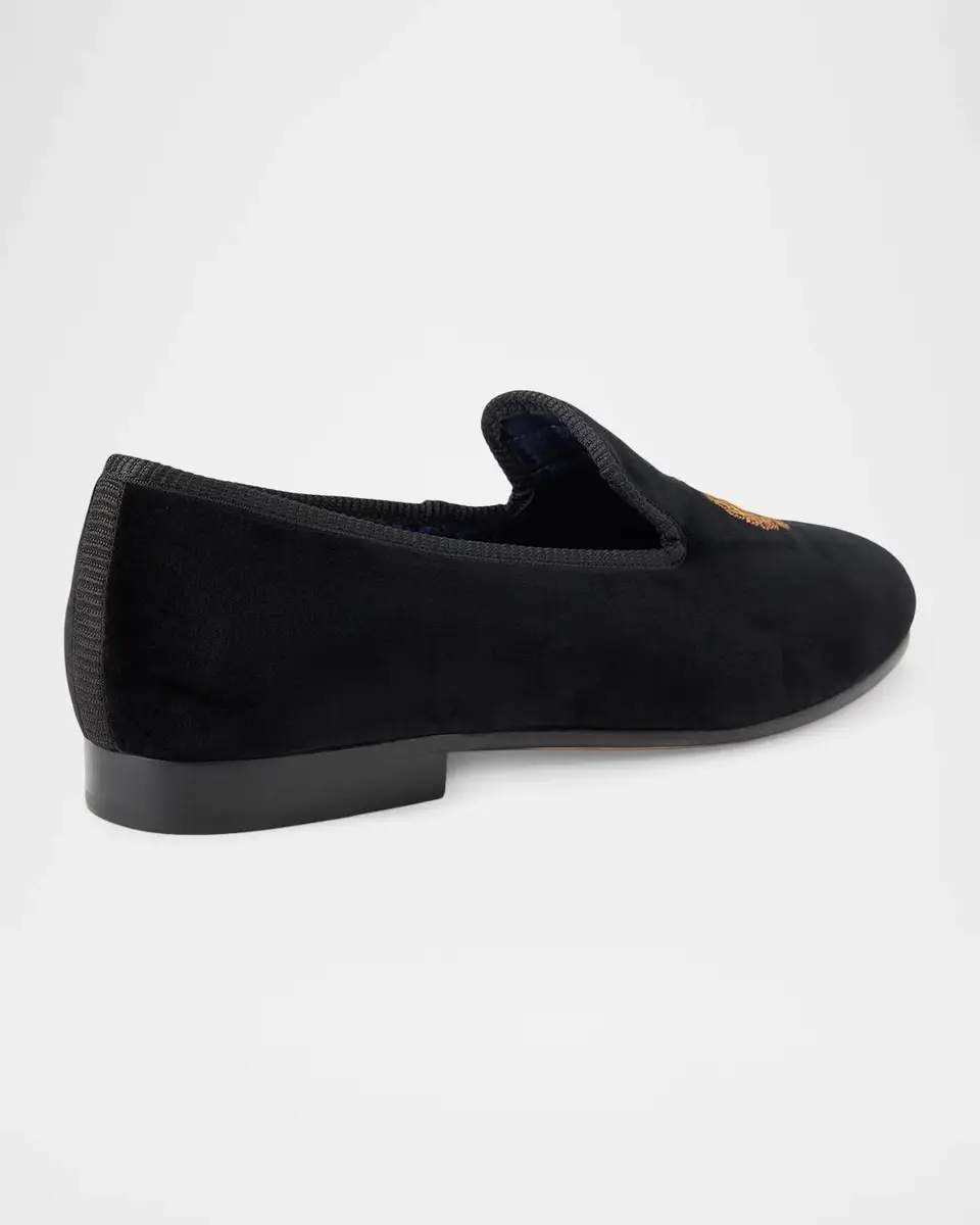 Polo Ralph Lauren Men's Paxton Logo-Patch Canvas Slippers | Thumbnail 2 Polo Ralph Lauren Men's Paxton Logo-Patch Canvas Slippers | Thumbnail 2