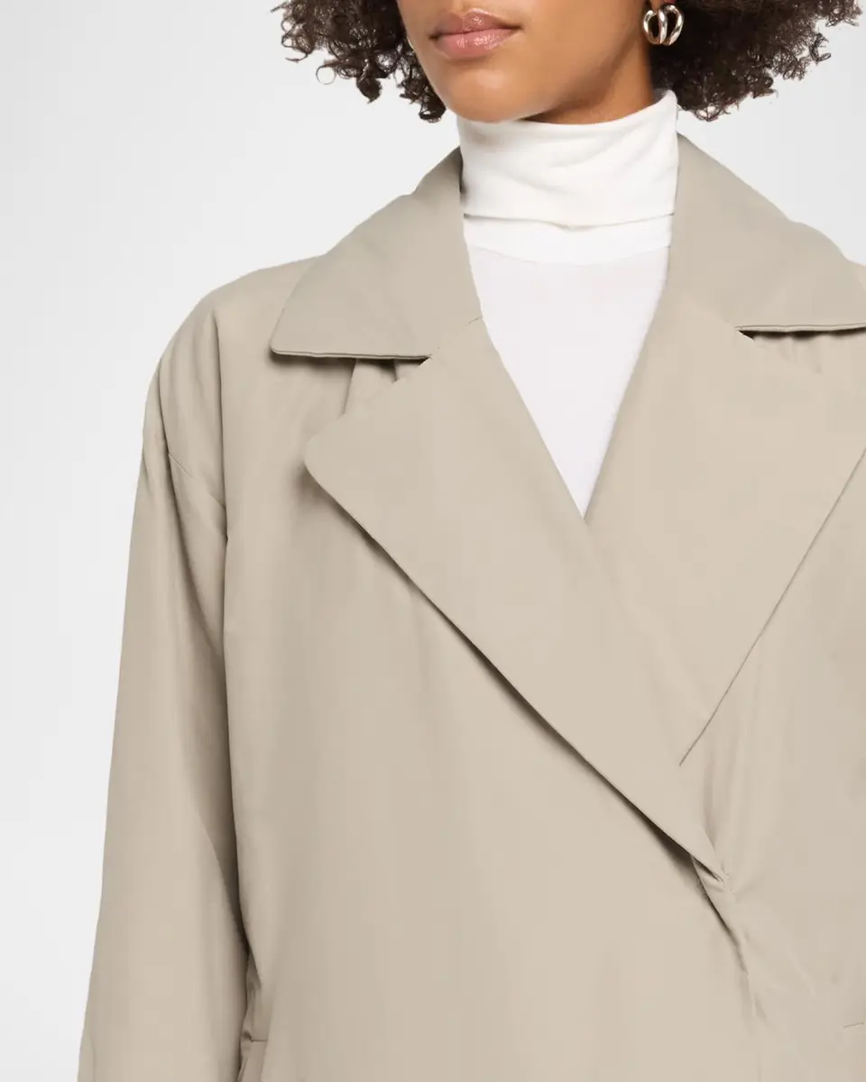 Eileen Fisher Lightweight Padded Trench Coat | Thumbnail 5 Eileen Fisher Lightweight Padded Trench Coat | Thumbnail 5