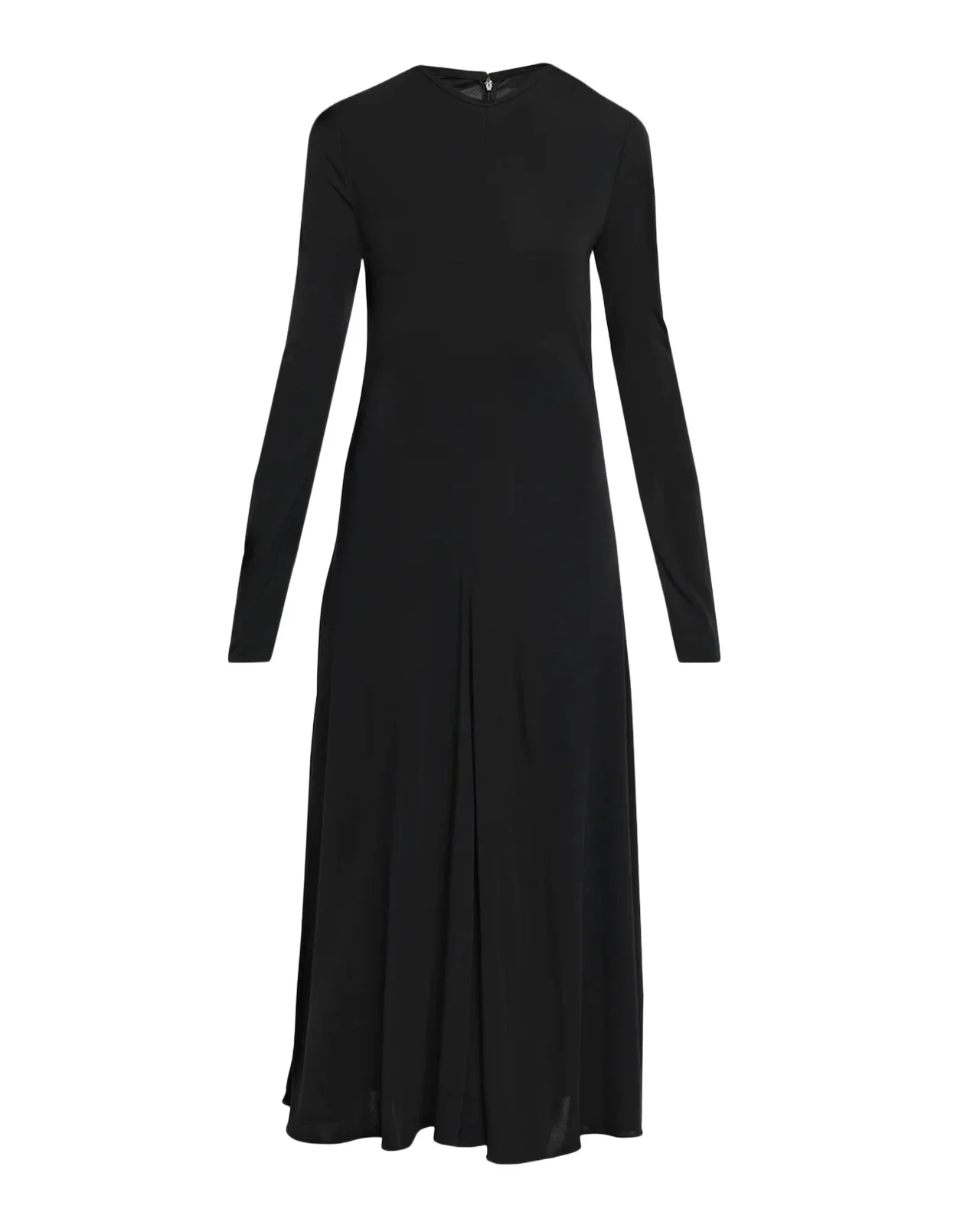 The Row Dina Long-Sleeve Jersey Godet Midi Dress | Thumbnail 1 The Row Dina Long-Sleeve Jersey Godet Midi Dress | Thumbnail 1