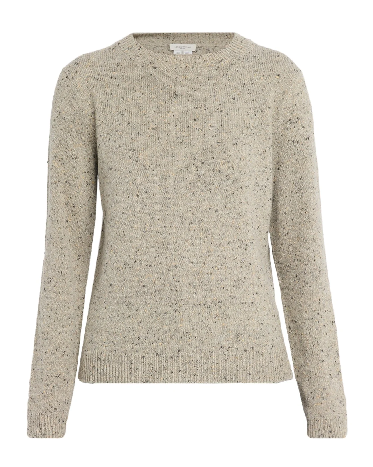 Donegal-Knit Crewneck Cashmere Sweater Donegal-Knit Crewneck Cashmere Sweater