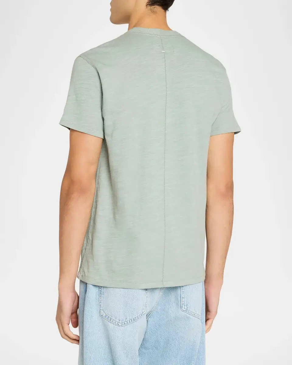 rag & bone Men's Slubbed Cotton Henley T-Shirt | Thumbnail 3 rag & bone Men's Slubbed Cotton Henley T-Shirt | Thumbnail 3