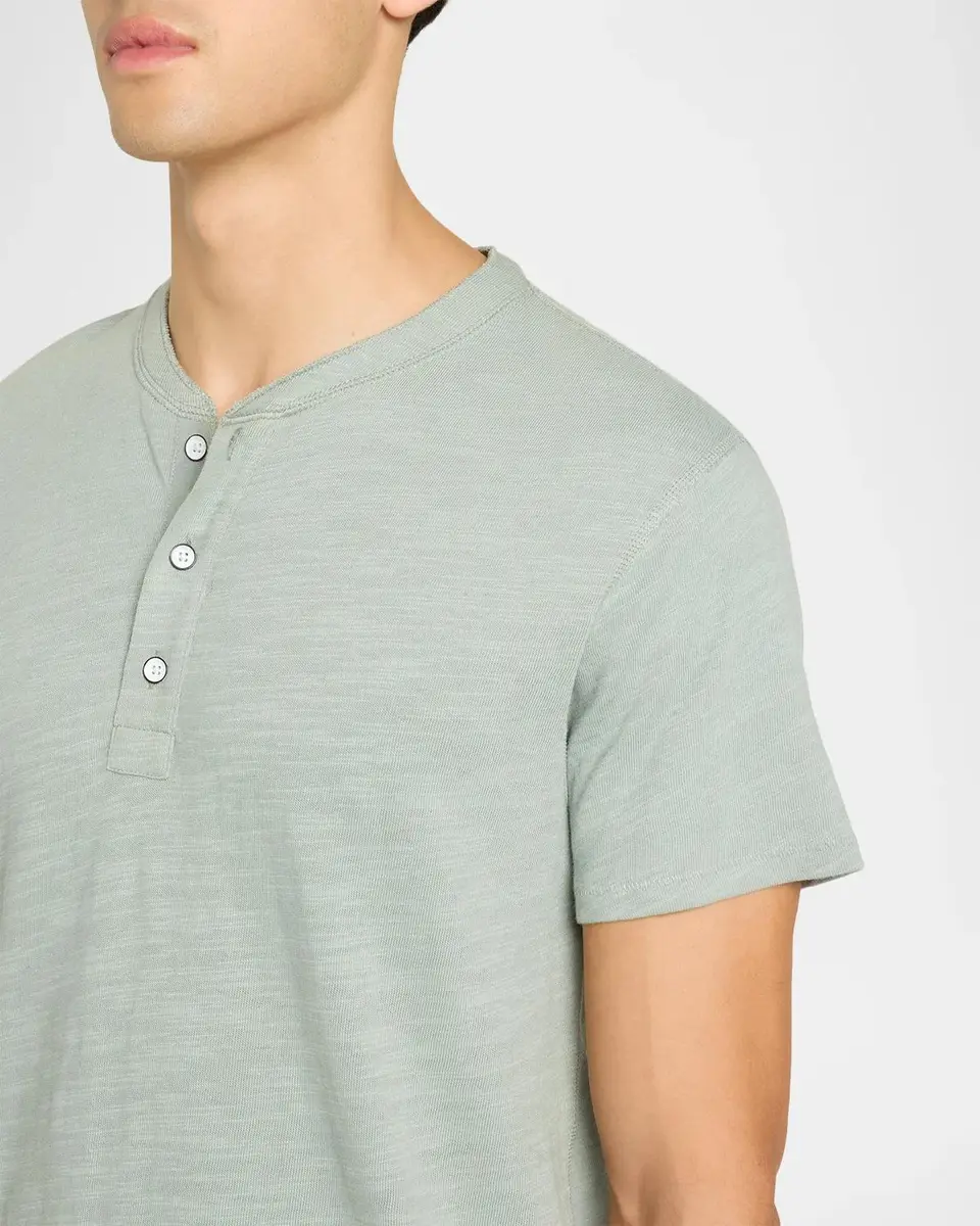rag & bone Men's Slubbed Cotton Henley T-Shirt | Thumbnail 5 rag & bone Men's Slubbed Cotton Henley T-Shirt | Thumbnail 5