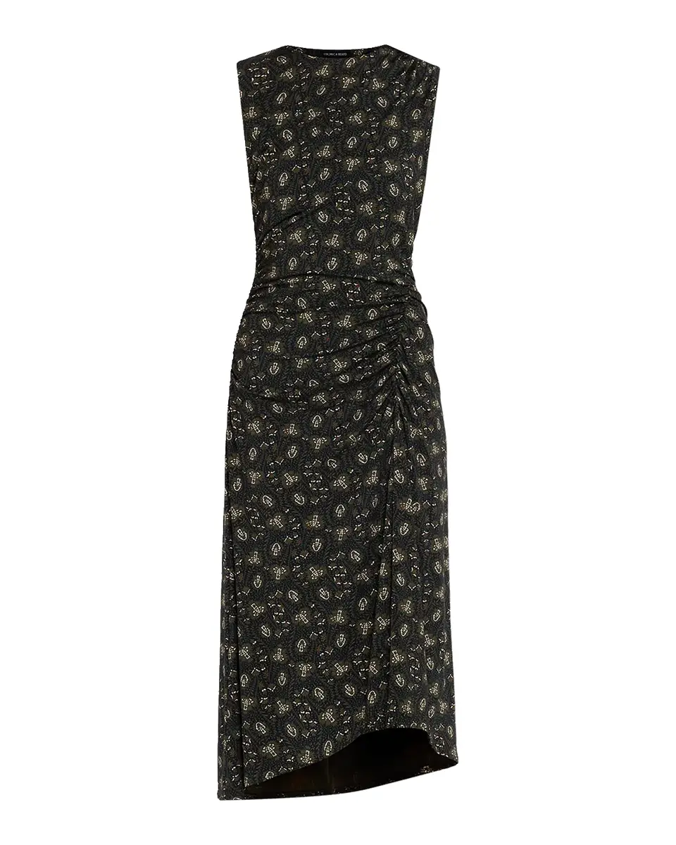 Veronica Beard Theodora Sleeveless Midi Dress | Thumbnail 2 Veronica Beard Theodora Sleeveless Midi Dress | Thumbnail 2