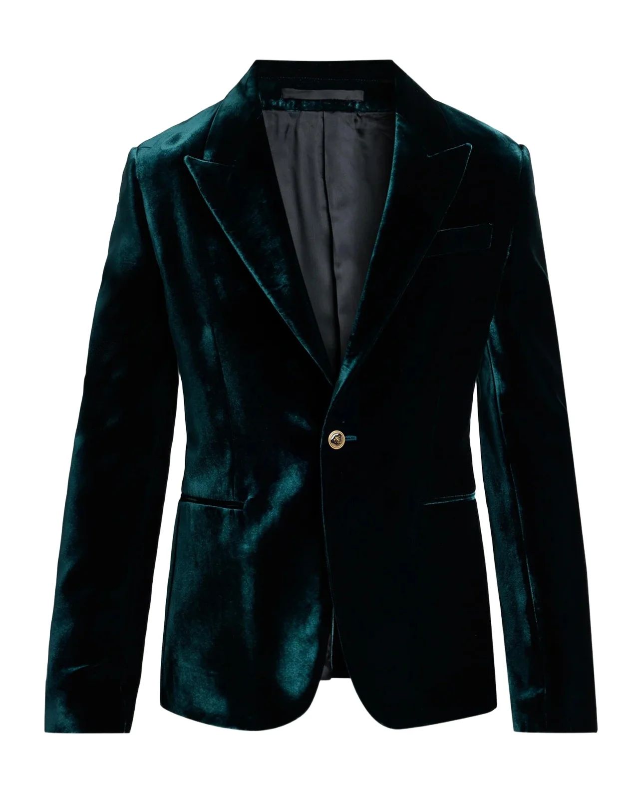 Men's Peak Lapel Velvet Evening Jacket